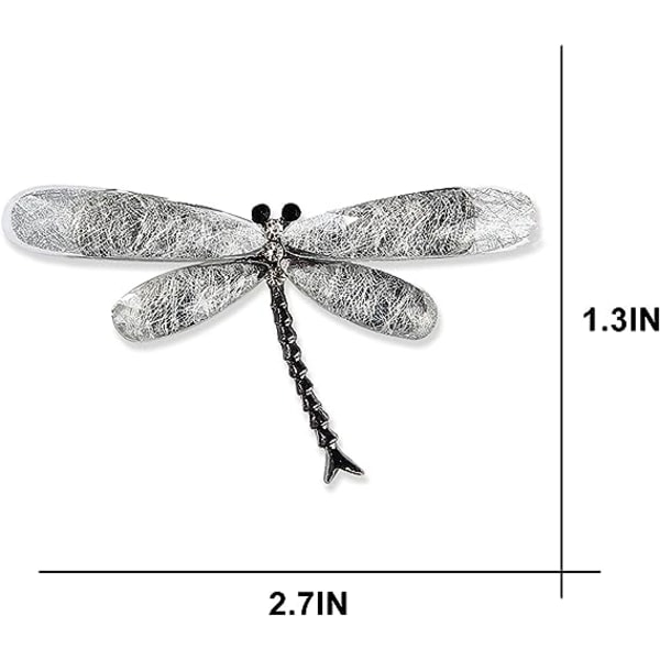 CQBB Dragonfly Brosch Pin Akryl Fly Insekt Bröstnål för kvinnor Kläder Corsage