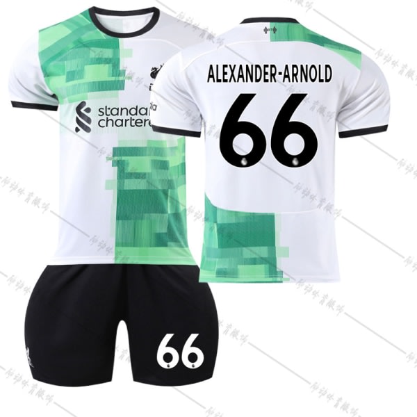 SQBB 23 Liverpool borta fotbollströja NR 66 Alexander-Arnold tröja #24