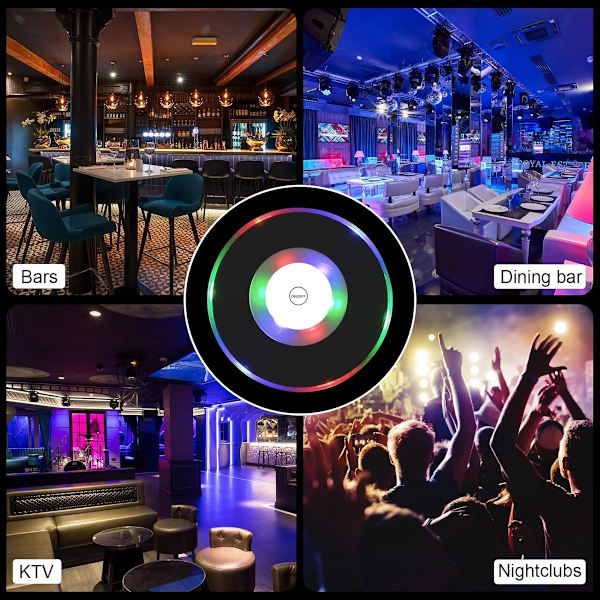 Coasters - 3 lysmoduser - Høy kvalitet - Holdbar - Praktisk