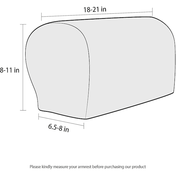 Lenestoltrekk armlene stretch sofa armlenbeskytter armlenetrekk for stoler (FMY) Camel