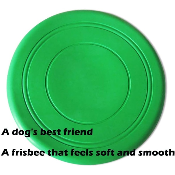 7-pack hundfrisbee i silikon för träning, högflygande aerodynamisk frisbee, lättviktig flytande hundfrisbee