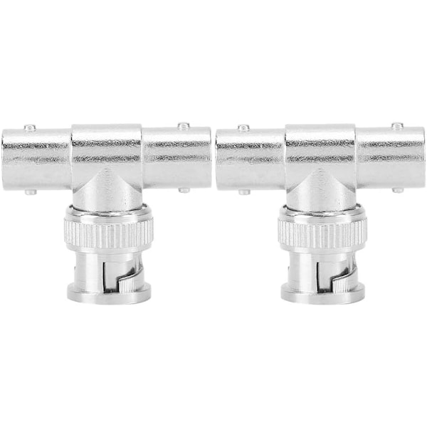 BNC Adapter, BNC Splitter Hurtig transmission koaksial stik med 2 til videosignalallokering
