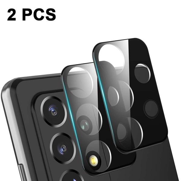 CQBB Lämplig kompatibel med Samsung Galaxy A52 kamera härdat glas skyddsfilm 2 st linsfilm linsskydd kamera