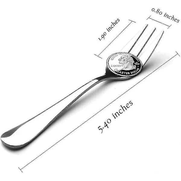 Sett med 12 forrettgafler i rustfritt stål - 13,7 cm—maks
