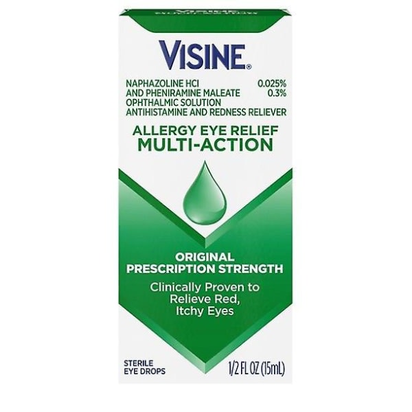 SQBB Visine allergilindring multi-action antihistamin ögondroppar, 0,5 fl. uns null ingen
