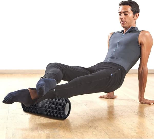 Foam Roller / Foam Roller -hieronta - Träning (Musta)
