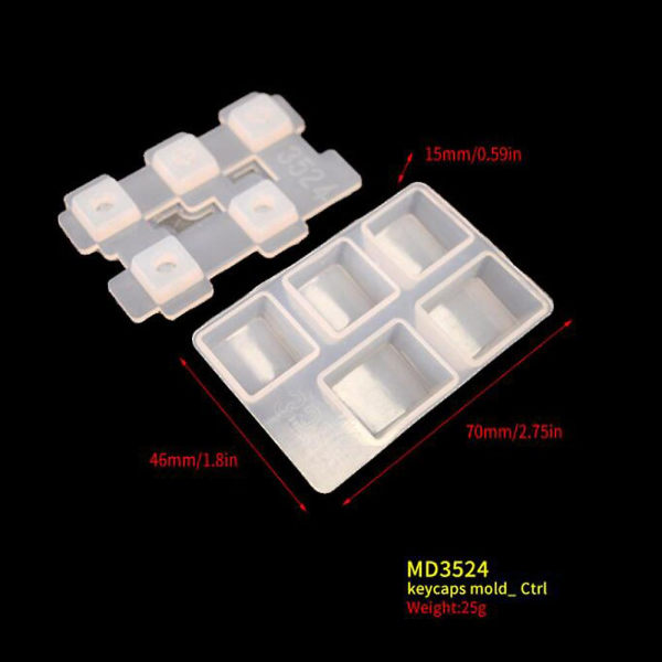 DIY Silikon Keycaps Resin Form Mekaniska Keyboard Crafts Tools