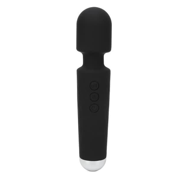 Håndholdt mini vibrerende stav USB-lading 20 moduser 8 hastigheter Reduserer sårhet Mini Kraftig håndholdt massasjeapparat Svart_max
