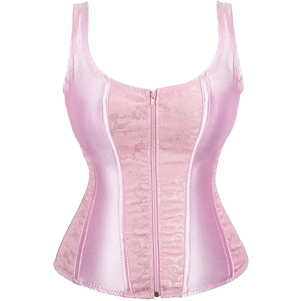 Naisten korsetit Overbust Bustier Top Gothic Sexy Olkapää 2928pink 5XL 2928pink 5XL