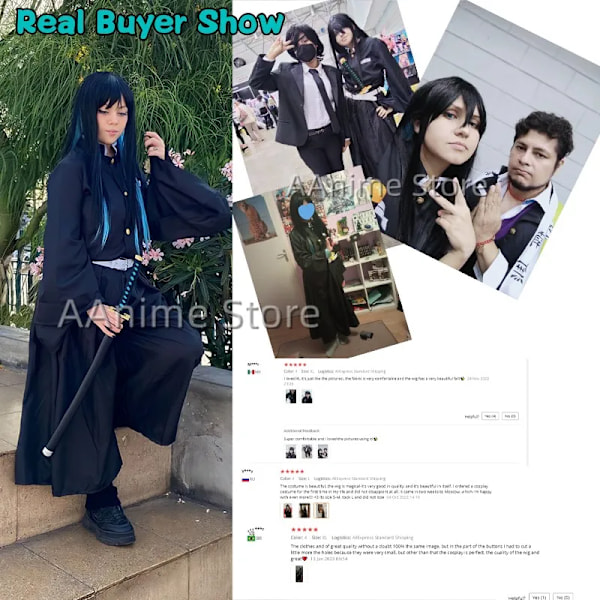 Tokitou Muichirou Cosplay-asu Anime Demon Slayer Cosplay Kimetsu No Yaiba Kisatsutai Uniform Wig Halloween-juhla-asut Kulta S Gold S