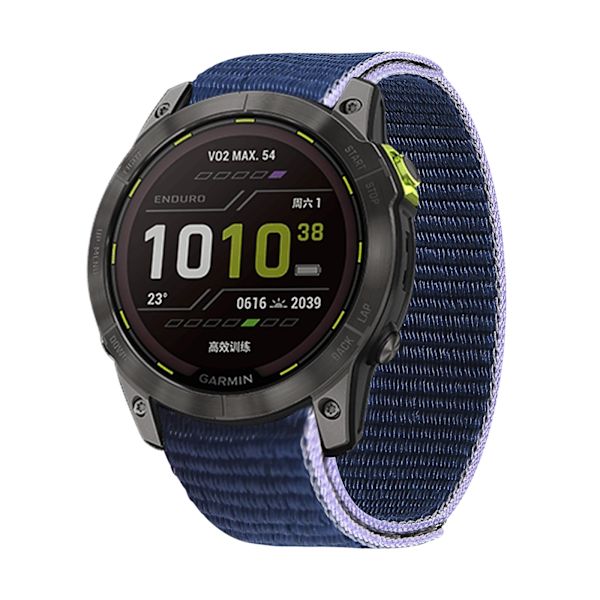 26 mm 22 mm Virallinen nylon Garmin Enduro 2/Fenix ​​6X 6 Pro 5X 5 Plus 7X 7/Epix Gen 2 Ultralevy Älykellohihnalla Ranneke I 26mm Fenix 5X 5XPlus