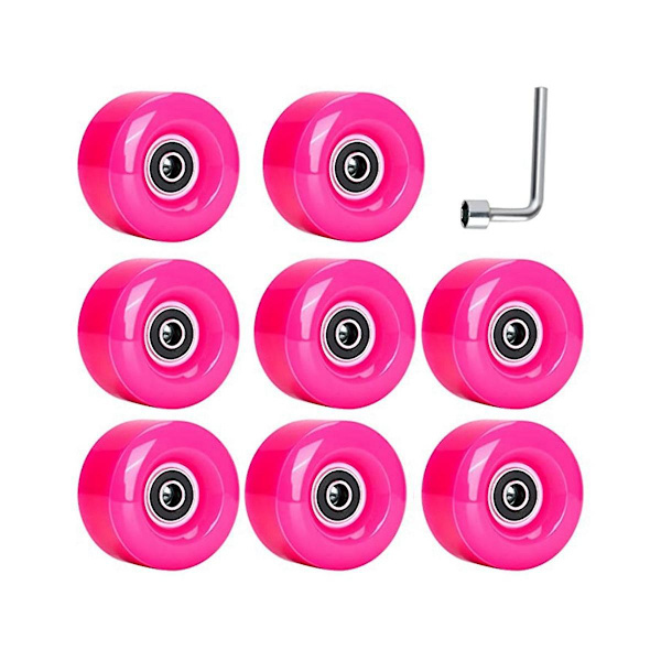 8 stk 58x32mm firhjul rulleskøyter med Abec-9-lager, slitesterke og holdbare