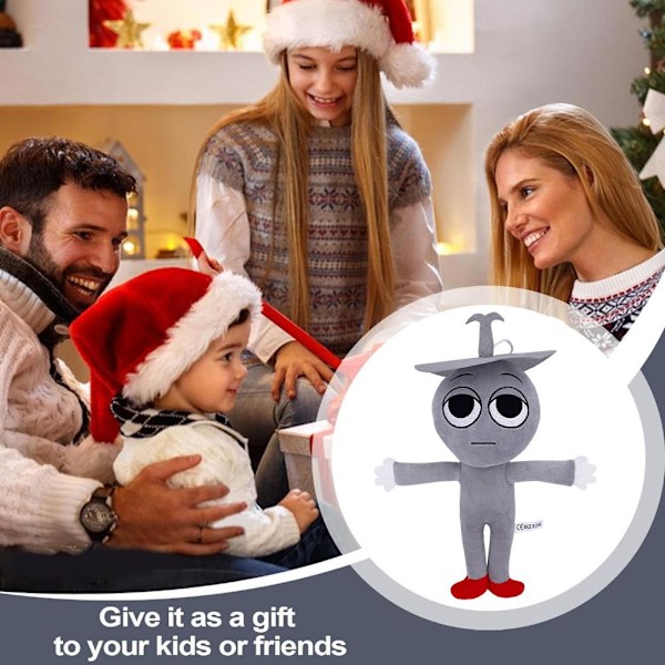 Sprunki Plysjleker Incredibox Plysjdukke Sprunki Spillepute Bar White human shape