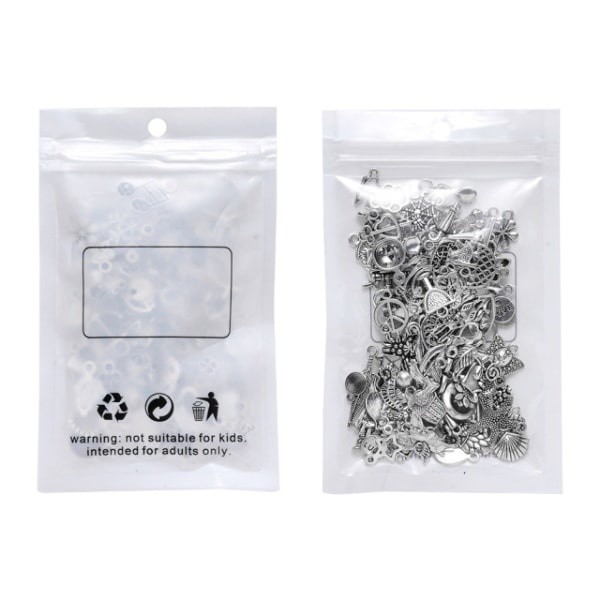CQBB Partihandel Bulk Lots Smycken Göra Silver Charms Mixed Smooth