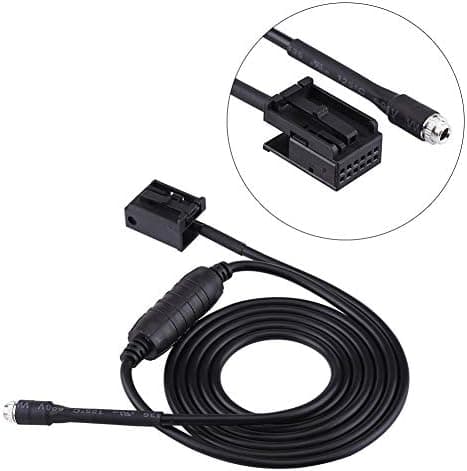 Keenso AUX ekstra lydinngangsadapterkabel for E85 E86 Z4 CD X3 E83 12 Pin Line for iPod
