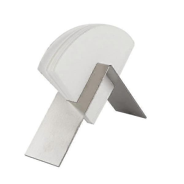 Kaffefilterpapirholder, kaffepapirbeholder i rustfritt stål (sølv) sølv sølv_max silver