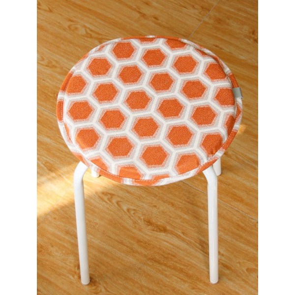 Rund Sittdyna med Band 14-Tums Andningsbar Palldynaöverdrag Tatami-Dyna 12 tum Orange 14.0 Inches