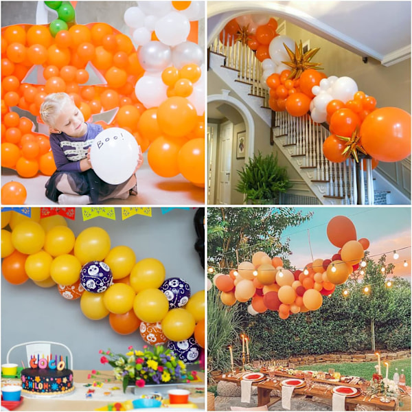 129 st metalliska guldlatexballonger i olika storlekar 18 12 10 5 tum festballongset för födelsedagsfest examen babyshower bröllop