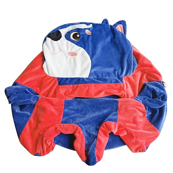 Baby Stöd Cover Tegneserie Dyr Plys Lær at sidde Madstol Plysstol Komfort Vaskbar Dyresofa Husky