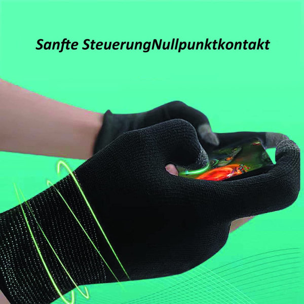 Mobile Game Finger Sleeve, pekskärm, svettsäker, halkfri, 2 par