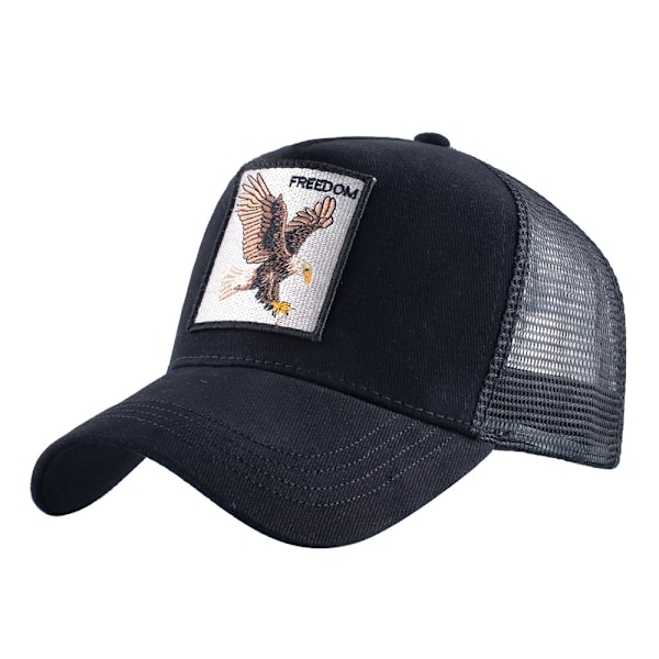 Eagle Broderet Mesh Baseballkasket Trucker Snapback Sportshat Eagle