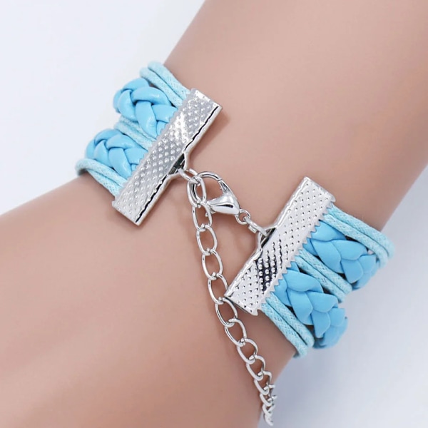 Disney Lilo og Stitch Blå Multilags Armbånd for Jenter Anime Smykker Tegneserie Perle Armbånd Barn Bursdagsgave 20001941