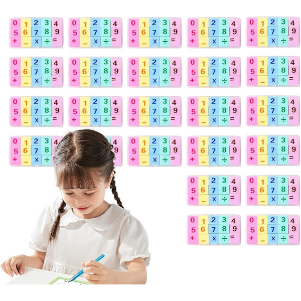 Oppimiseen tarkoitetut numerokumiset | Hauskoja matematiikan pulmia lapsille - yhteen-, vähennys-, kertolasku