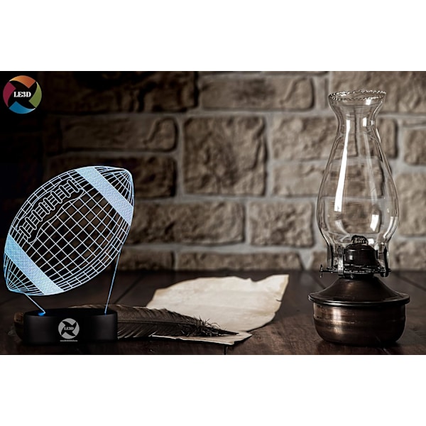 3D optisk illusionsnattlampa - 7 LED-farveskiftlampe
