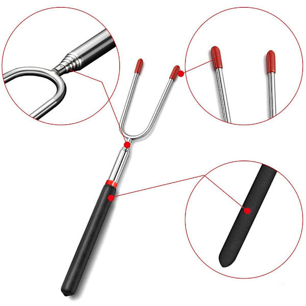 Teleskopisk grillspyd 31-115CM