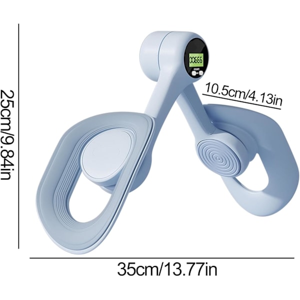 Bäckenbotten- och Lårtränare, Inre & Yttre Lårövningsmaskin, Ergonomisk Design BLUE