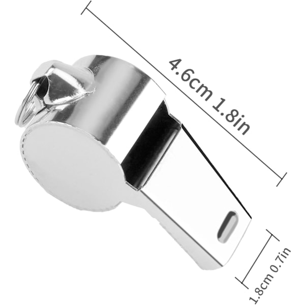 Høylyd Whistle for Trenere, med Lanyard - Perfekt for Dommere og Lærere 6 packs