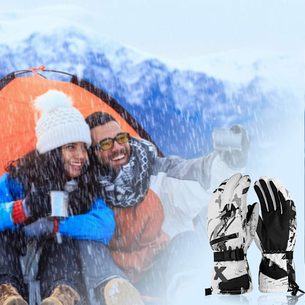 S-Ski handskar för män och kvinnor - Touch Screen Vintervarma handskar,