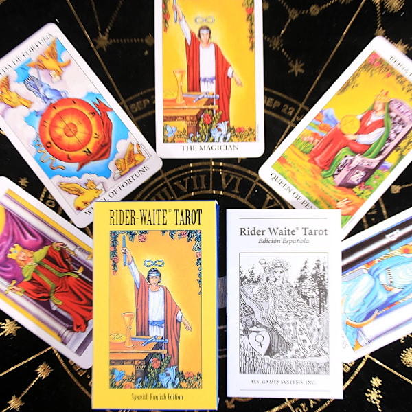 Klassisk Tarot Spansk Engelsk Versjon Knight Waiter Rider Waite Tarot Kort Spådom Skjebneprognose Profeti Kortspill Spansk Tarot