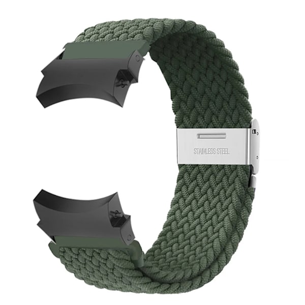 20mm armband för Samsung Galaxy Watch 4/5/6/ pro/classic 45mm 44mm 40mm 43mm 47mm Inga luckor Nylon armband correa Galaxy watch 6 rem Inverness Green