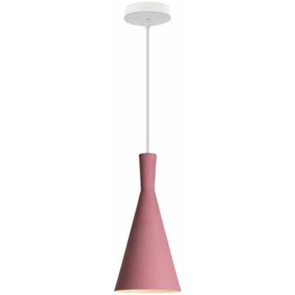 Kreativ moderne pendellampe E27 dekorativ pendellampe stue soverom (rosa) - rosa