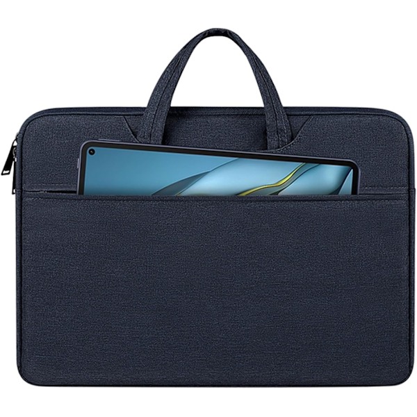 Laptopveske i Oxford-stoff, passer til 14,1-15,4 tommer, stilig for menn og kvinner Navy blue