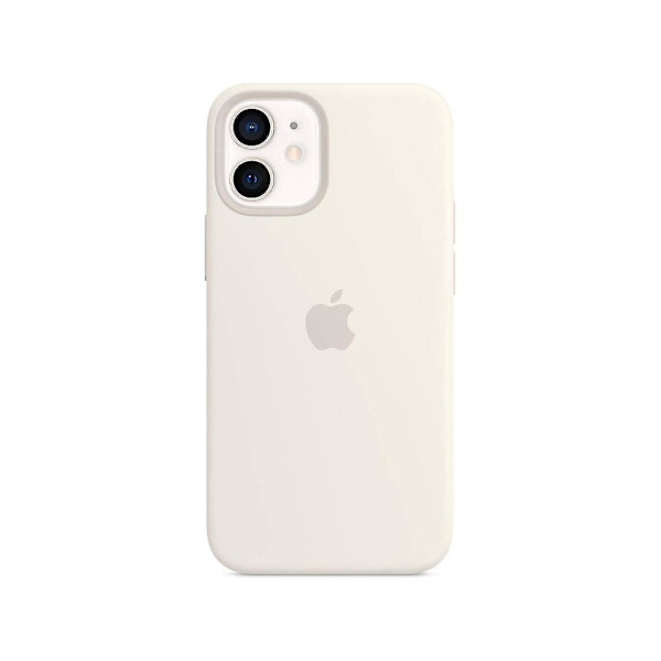 Silikonskal med MagSafe för iPhone 12 Mini_max White