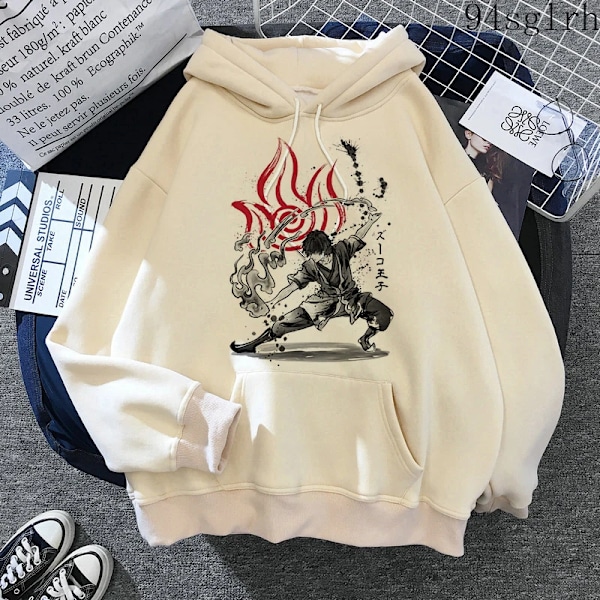 Unisex Avatar The Last Airbender Fire Nation Hoodie Herr Harajuku Hip Hop Casual Streetwear Kawaii Anime Print Sweatshirts Man 30325 XS