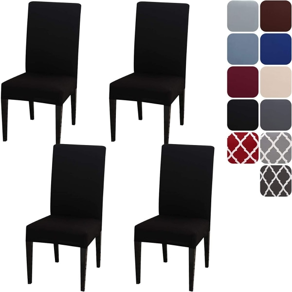 Stretchöverdrag Set om 4, Universal Dining Room Cover Remover