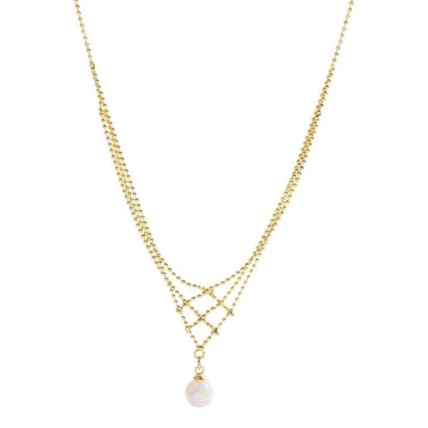 2022 metallvävt mesh hängande magic pärlhalsband Party Modedesign Sexigt halsband Smycketillbehör för flickor
