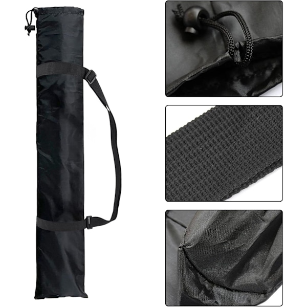 Stativförvaringsväska - 2-pack, 28x120cm dragsko väska för tältstänger, ljusstativtransport b