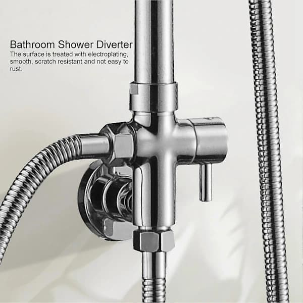 Väggmonterad Rund Koppar Badrum Duschomkastare Separator 1/2 \"—max