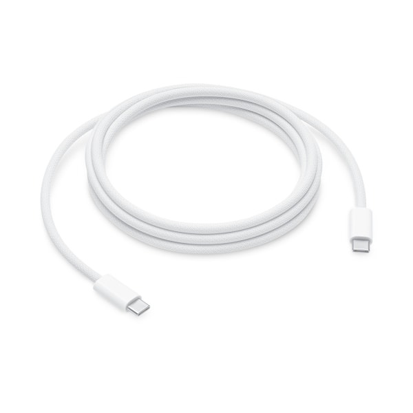 Apple 60W USB-C Vävd Laddningskabel 1m Bulk - Vit_max