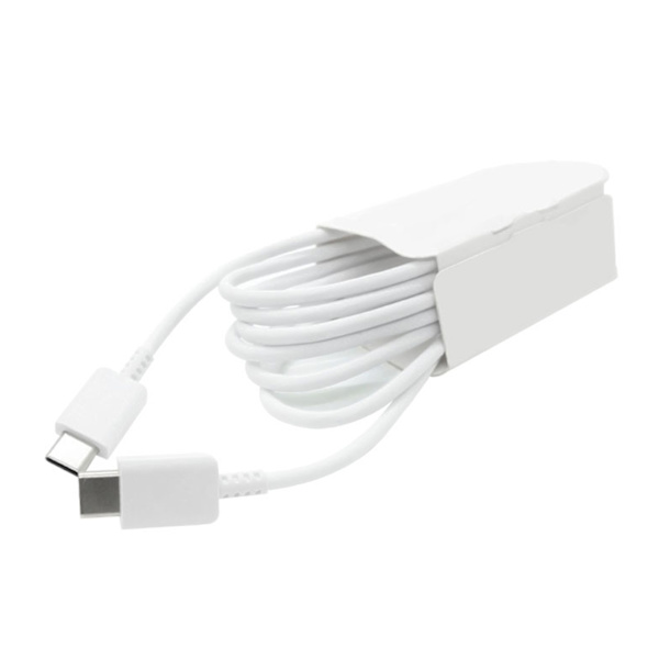 Typ C till Typ C-kabel PD Snabbladdning Flexibel typ C-datakabel för Android för Note 10-telefon 1 m Vit_max