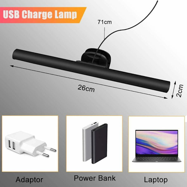 LED-lampa för bärbar dator, bärbar datorlampa för videokonferenser, skrivbordslampa, USB