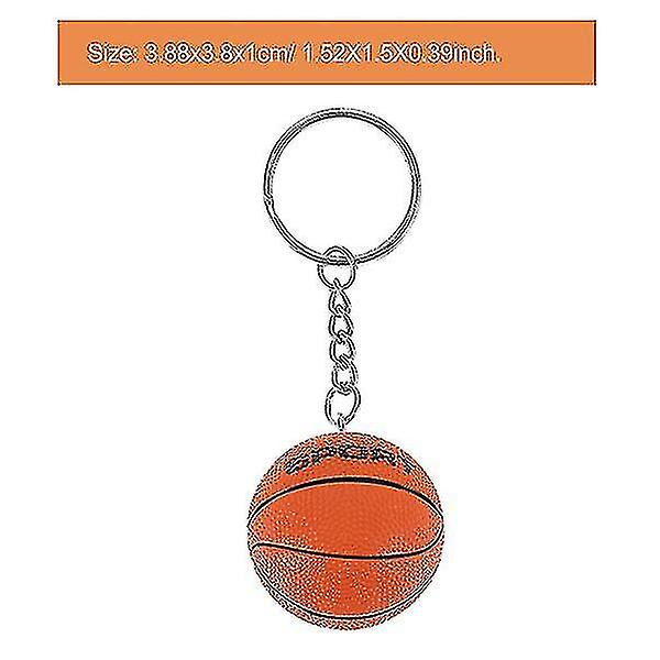 1 stk nøkkelring Praktisk basketball kreativ souvenir anheng for familien