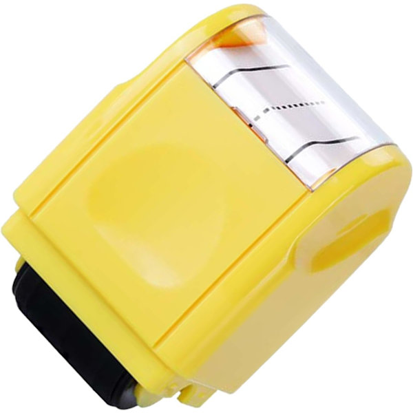 Stempelrulle for håndskriftøving, lærers blekk-stempel for barns skriving yellow