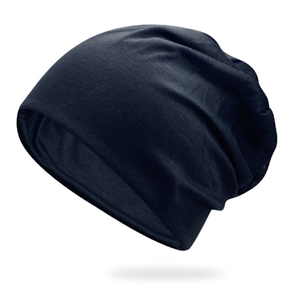 Stilig lue for kvinner og menn, tynn hiphop-lue, myk og elastisk slouchy-lue, ny cyan