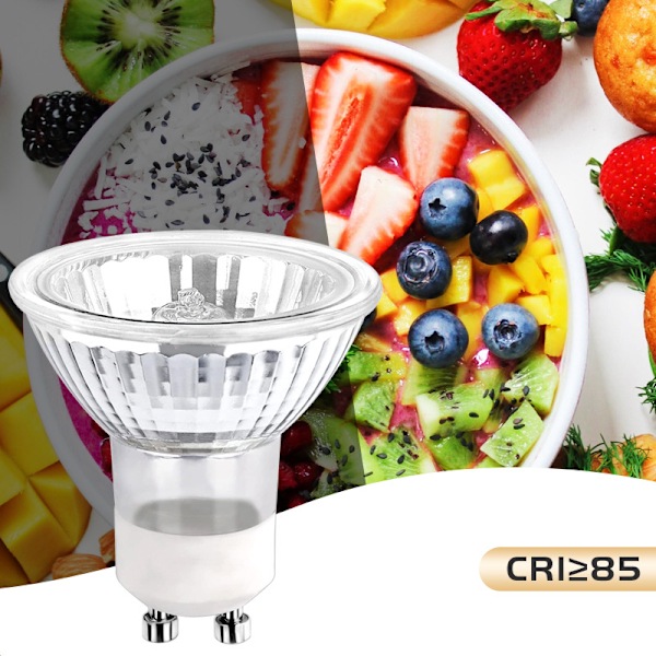 GU10 Halogen Spotlight-lampor, (12-pack) Dimbara halogenlampor 2-stifts, 220V 50W Ljuskälla med lång livslängd 35w