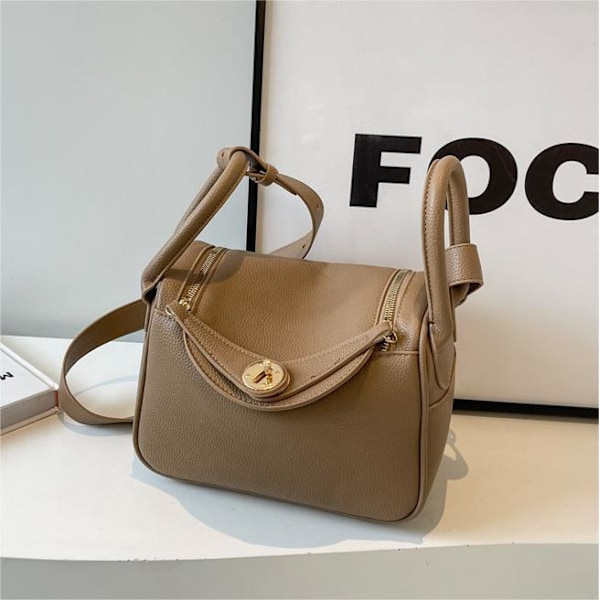 Hög Sense Niche Hand-Carrying Bag Kvinna 2024 Ny Enkel All-Match Liten Fyrkantig Väska Koreansk Mode Axelväska Svart